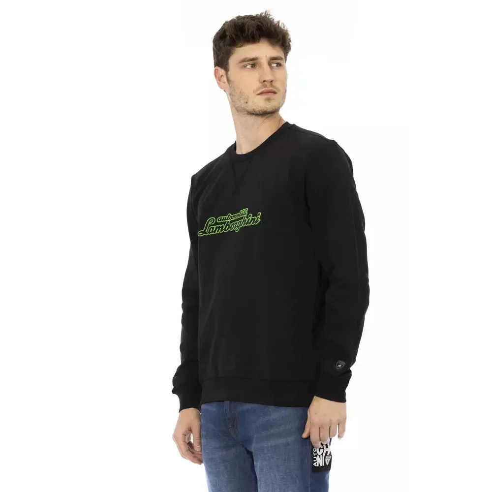 Automobili Lamborghini Black Cotton Men Sweater - Picture 2 of 3